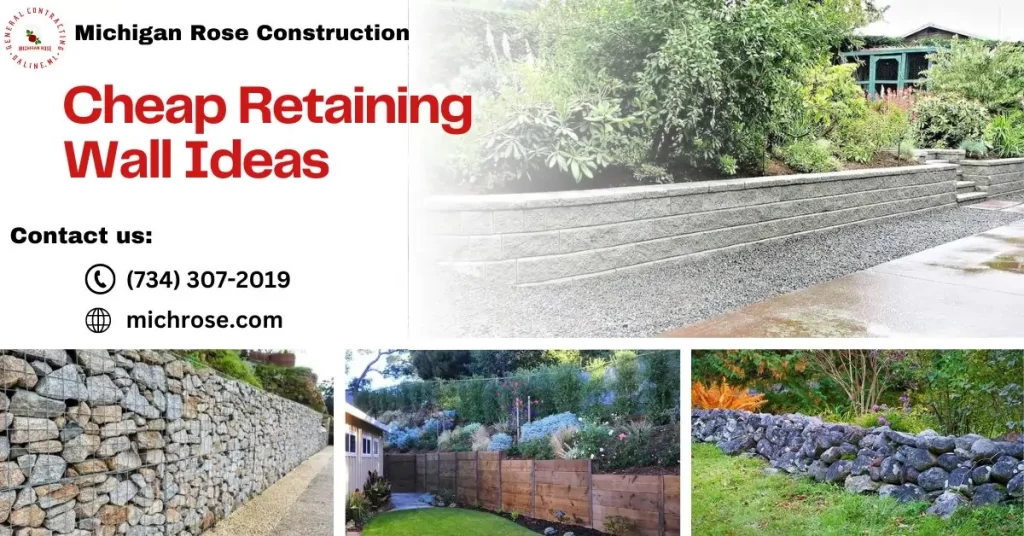 cheap retaining wall ideas