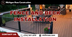 Fence and deck installation