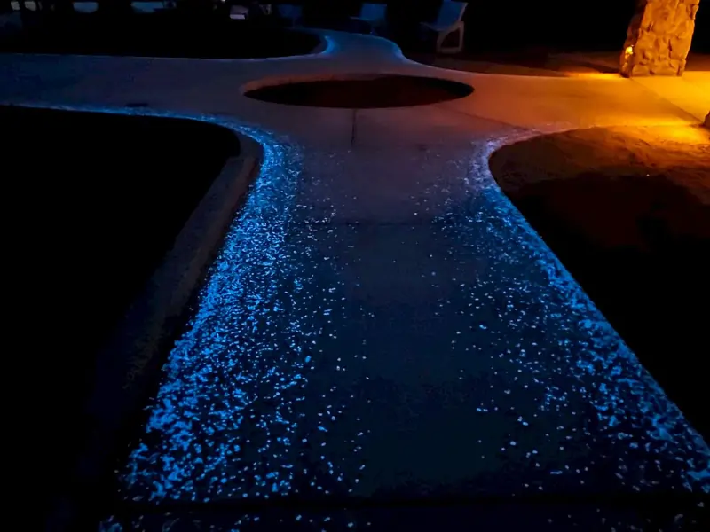 glow in the dark patio