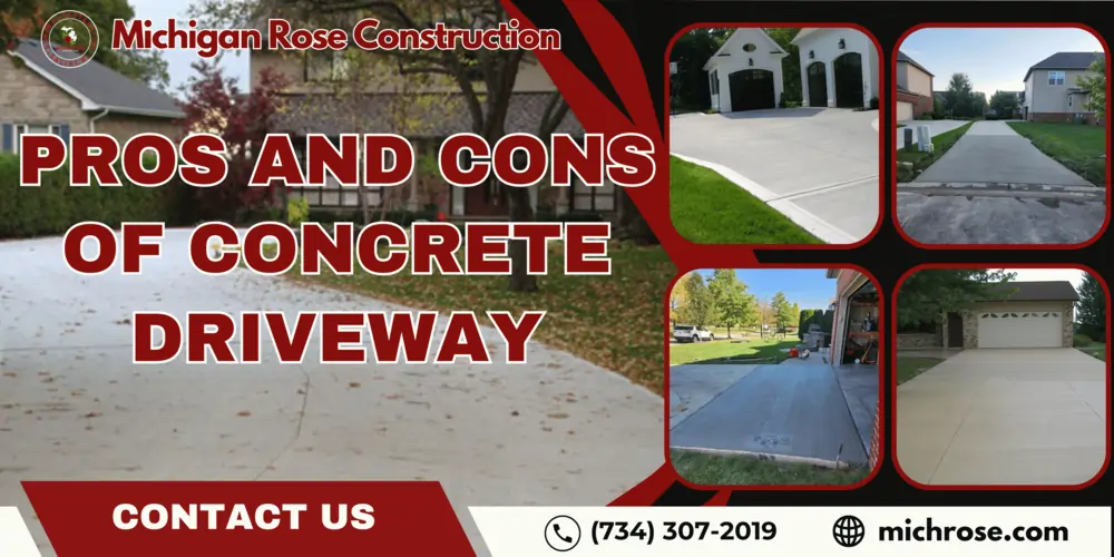 pros and cons of concrete driveway