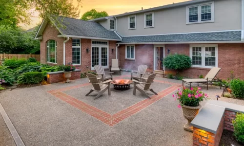 exposed aggregate patios